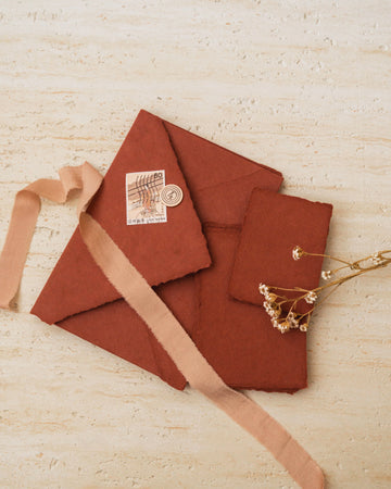 Red Handmade Paper