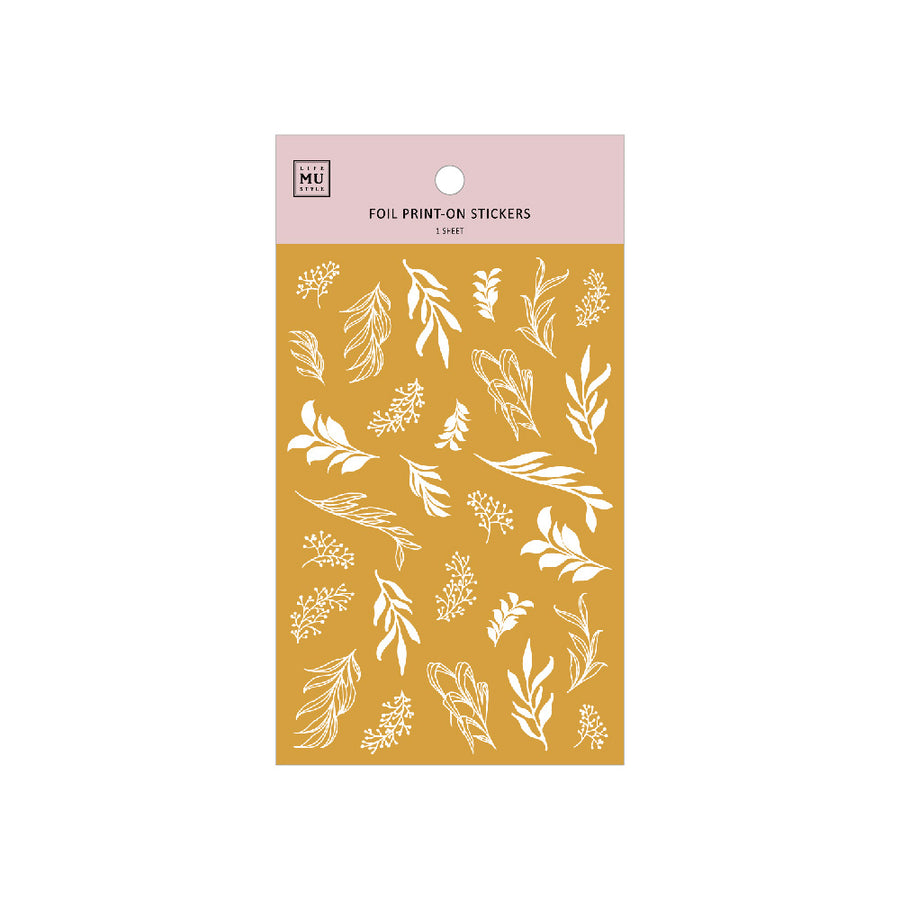 MU Gold Foil Print-On Stickers | No. 02