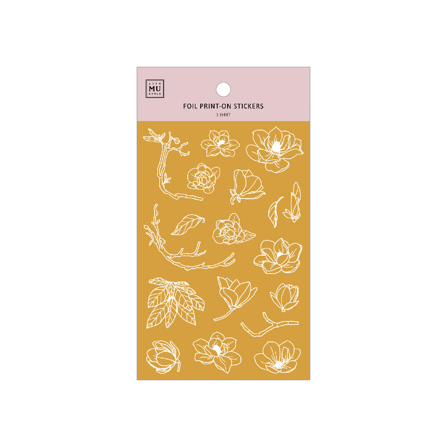 MU Gold Foil Print-On Stickers | No. 04