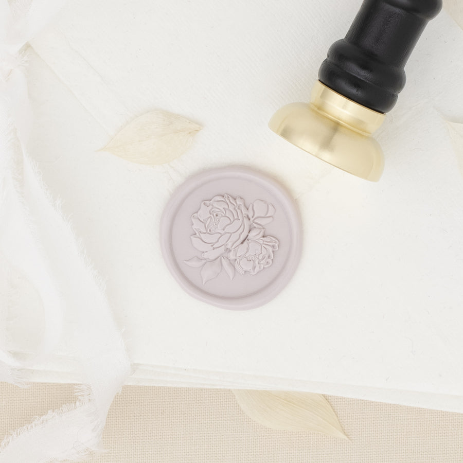 Artisaire Peonies Wax Seal Stamp